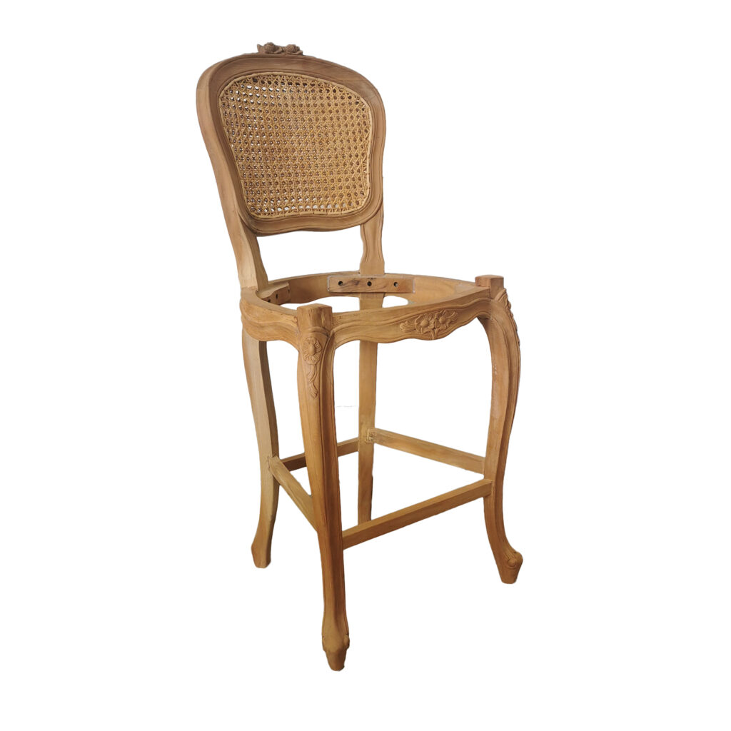 Rose Rattan Bar Stool Antique Street