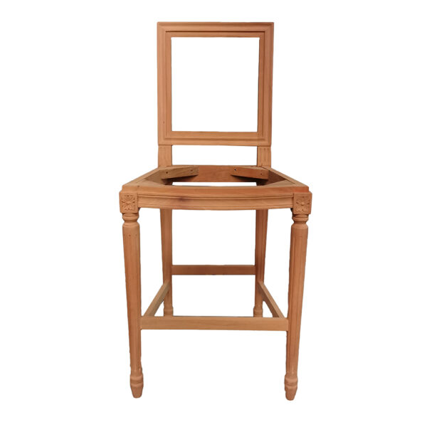 French Square Back Bar Stool
